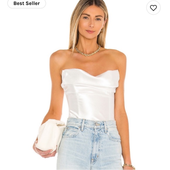 Lovers + Friends Tops - Elegant White Strapless Top